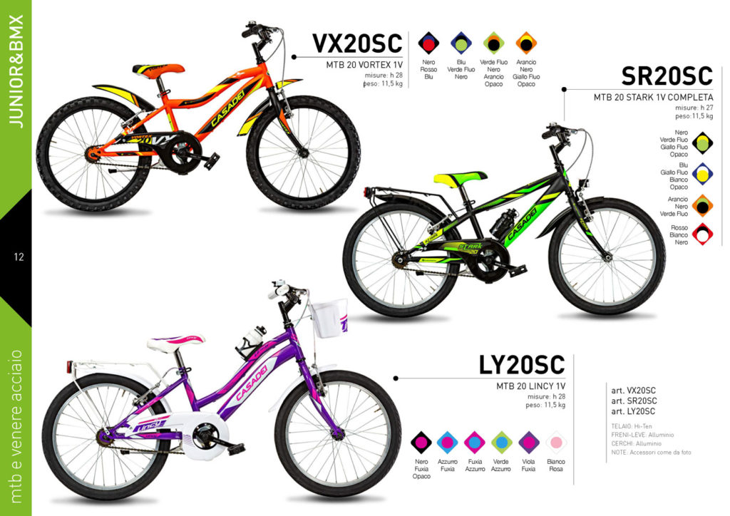 JUNIOR & BMX Casadei 2020/21- MTB e venere acciaio