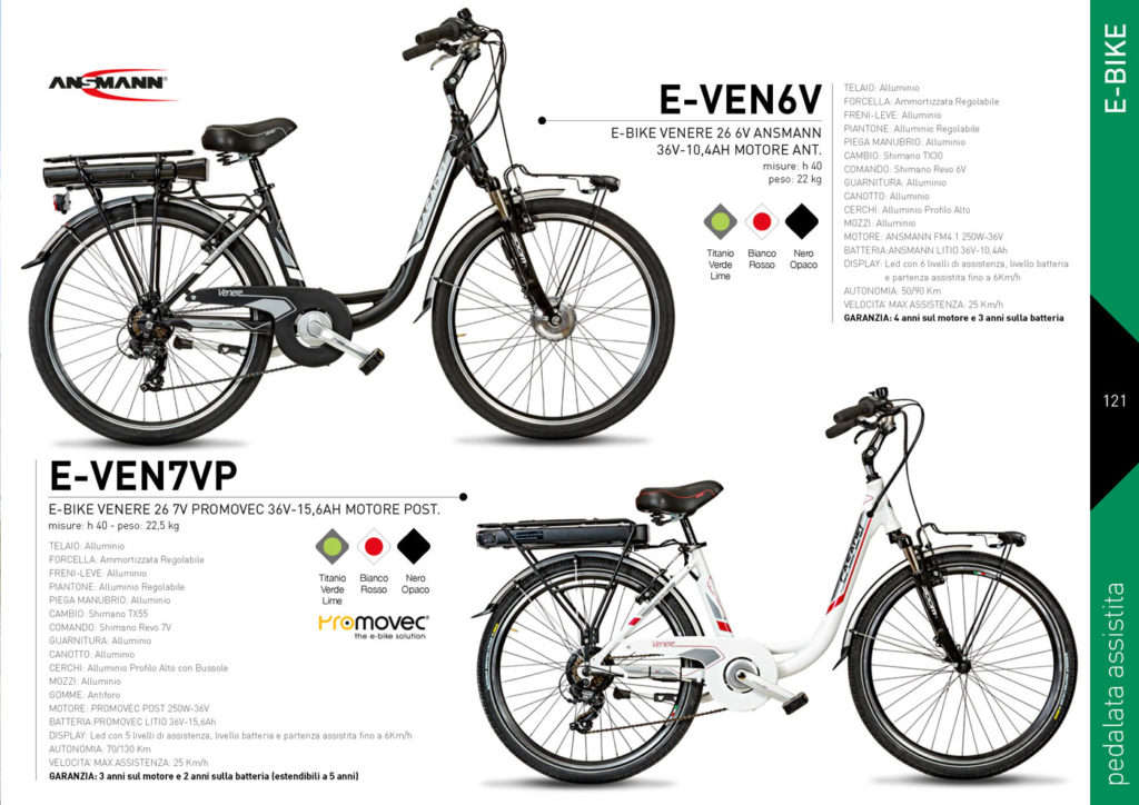 E-BIKE Casadei 2020/21 - pedalata assistita