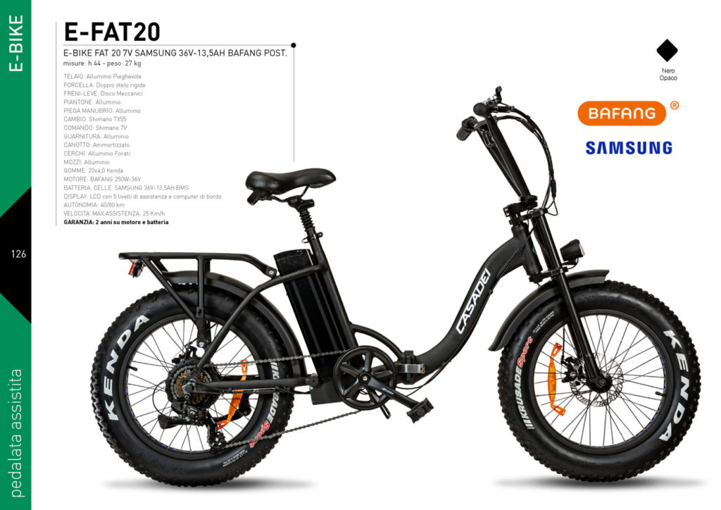 E-BIKE Casadei 2020/21 - pedalata assistita