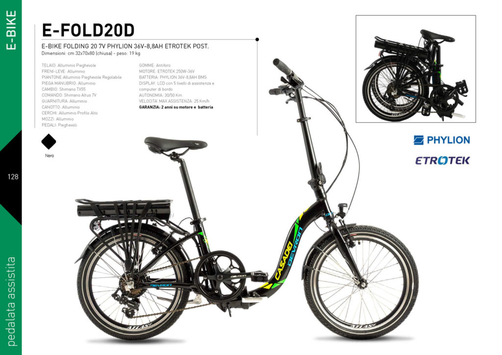 E-BIKE Casadei 2020/21 - pedalata assistita