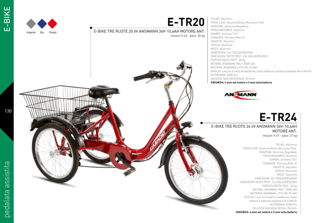 E-BIKE Casadei 2020/21 - pedalata assistita